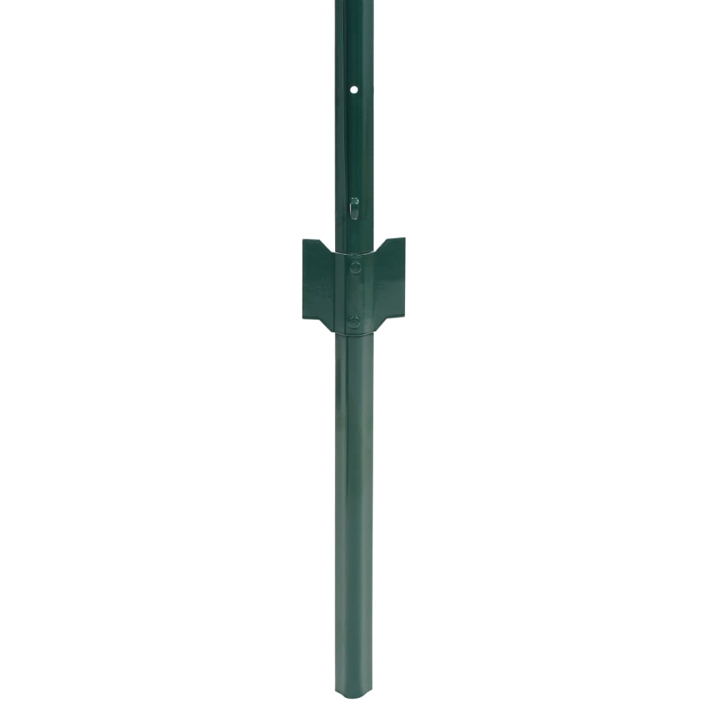 142813 vidaXL Euro Fence Steel 20x1,5 m Green 4