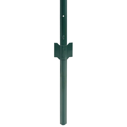 142813 vidaXL Euro Fence Steel 20x1,5 m Green 4