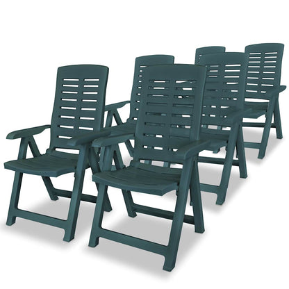 vidaXL Reclining Folding Chairs Plastic