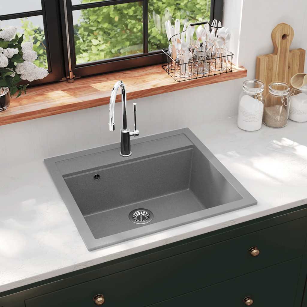 vidaXL Sink Granite