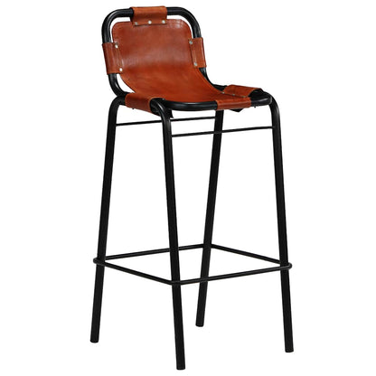 246286 vidaXL Bar Set 3 Pieces Solid Reclaimed Wood and Genuine Goat Leather 5