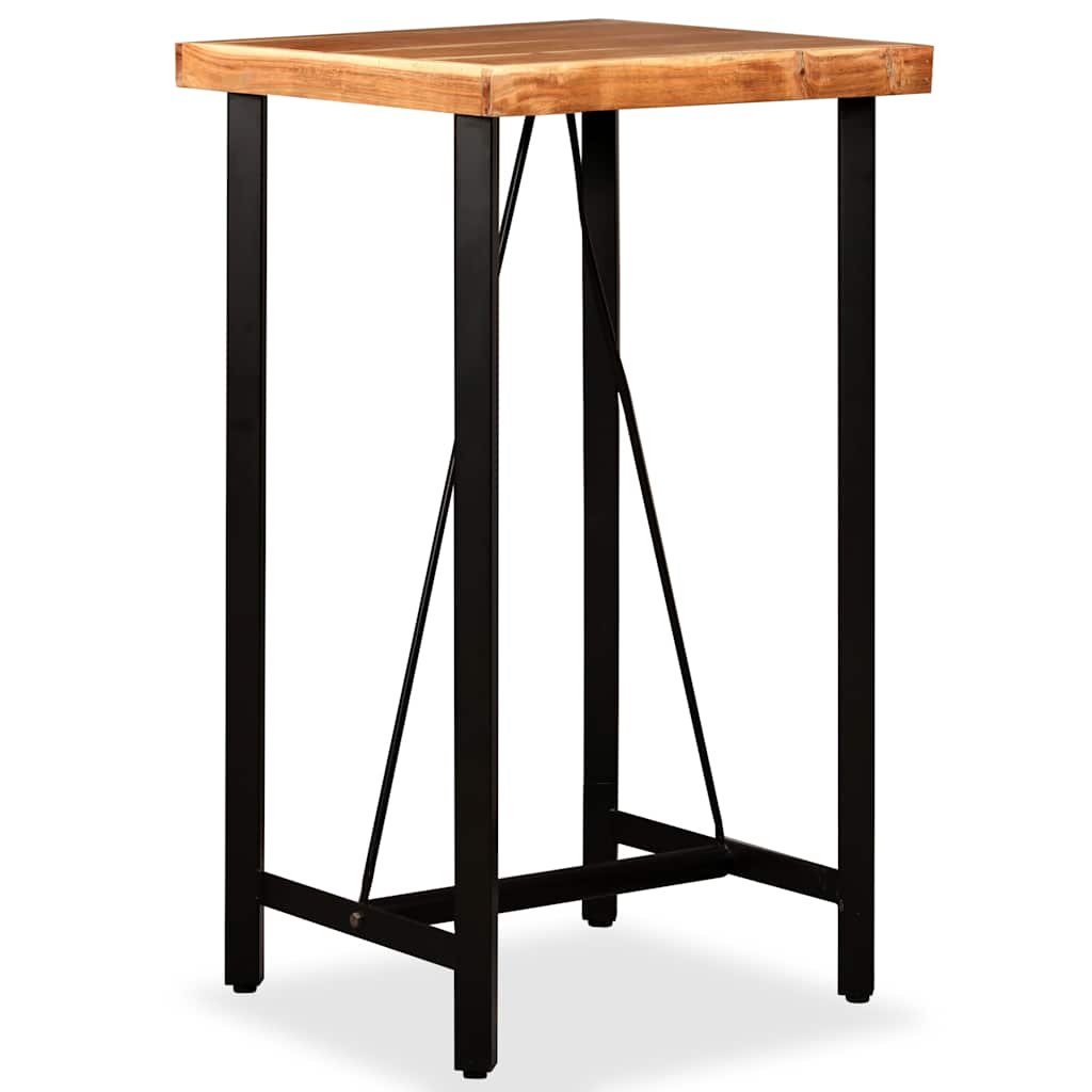 vidaXL Bar Set 3 Pieces Solid Acacia and Reclaimed Wood 2