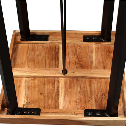 vidaXL Bar Set 3 Pieces Solid Acacia and Reclaimed Wood 6
