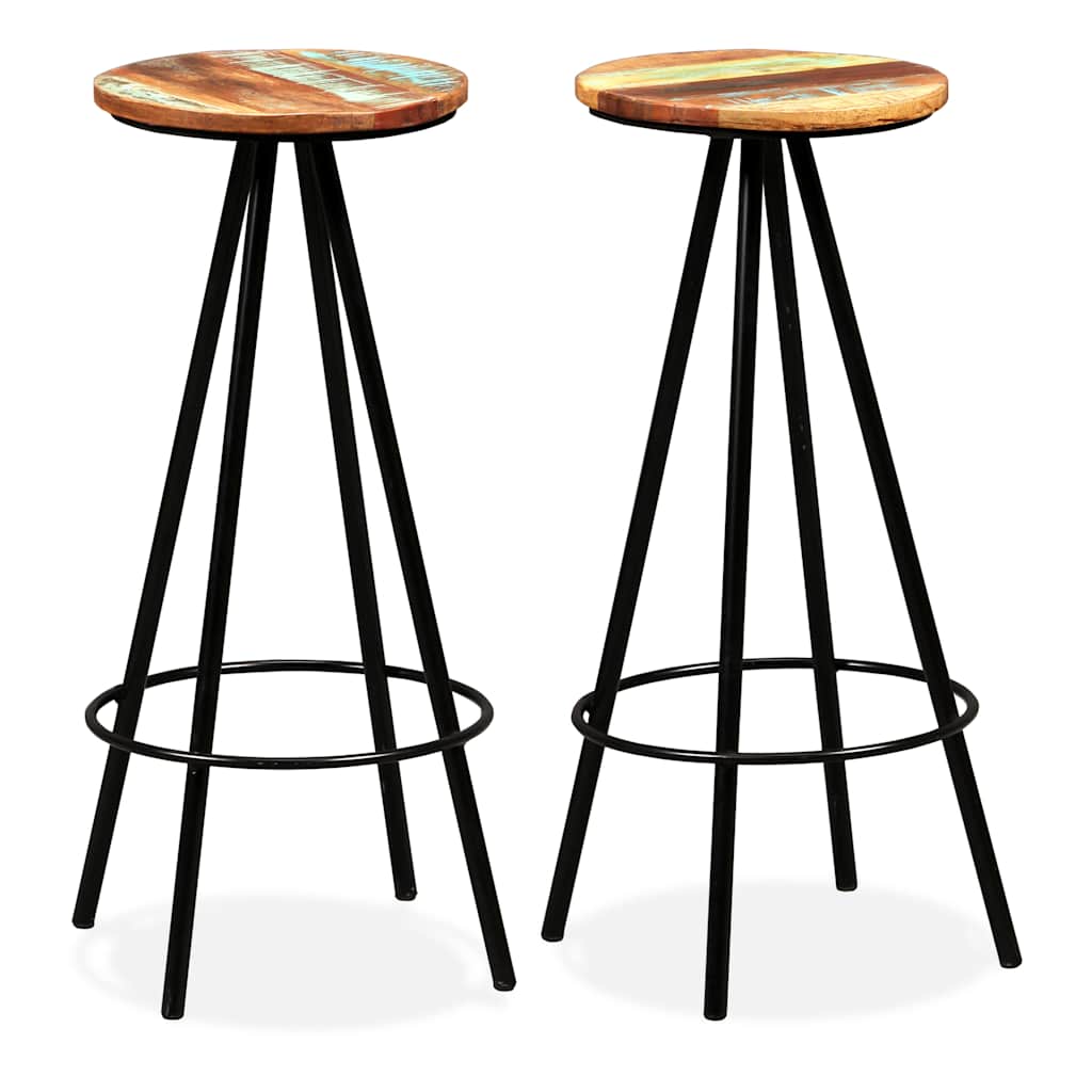 Bar Set 3 Pieces Solid Acacia and Reclaimed Wood 2