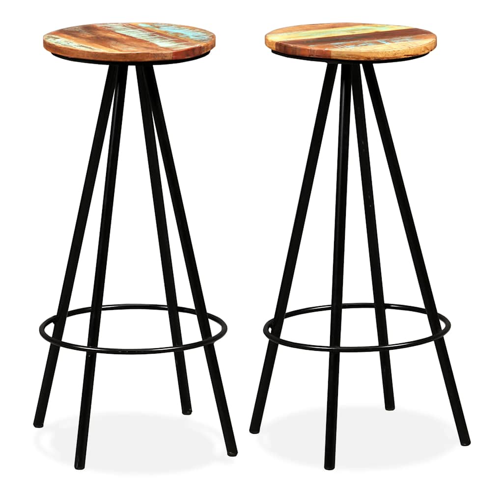 vidaXL Bar Set 3 Pieces Solid Reclaimed Wood 4