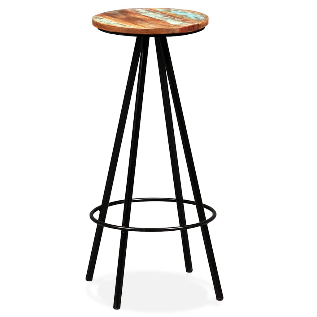Bar Set 3 Pieces Solid Reclaimed Wood 2