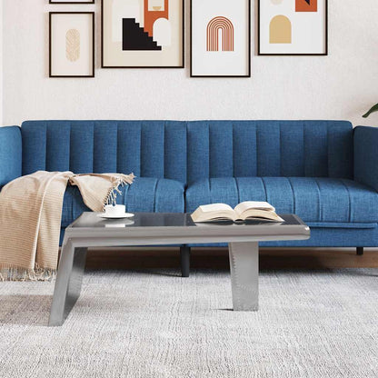 vidaXL Coffee Table | Silver | Aluminium | Industrial | Coffee Table 3