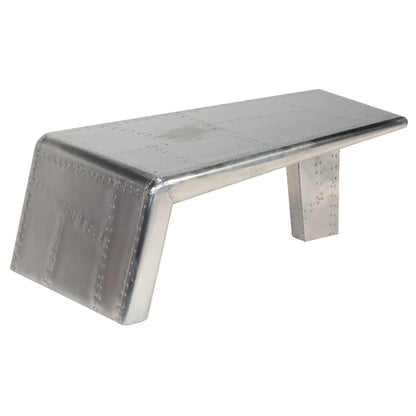 vidaXL Coffee Table | Silver | Aluminium | Industrial | Coffee Table 5