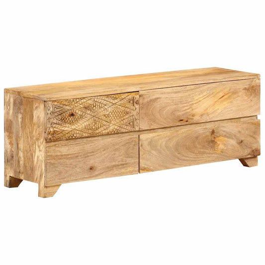 246144 vidaXL TV Cabinet Solid Mango Wood 110x30x40 cm 2