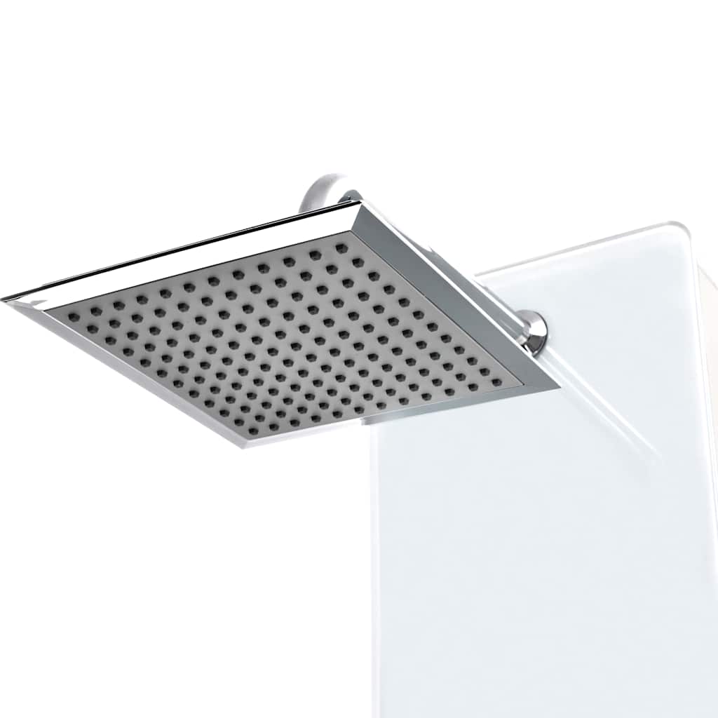 142992 vidaXL Shower Panel Unit Glass 25x44,6x130 cm White 3