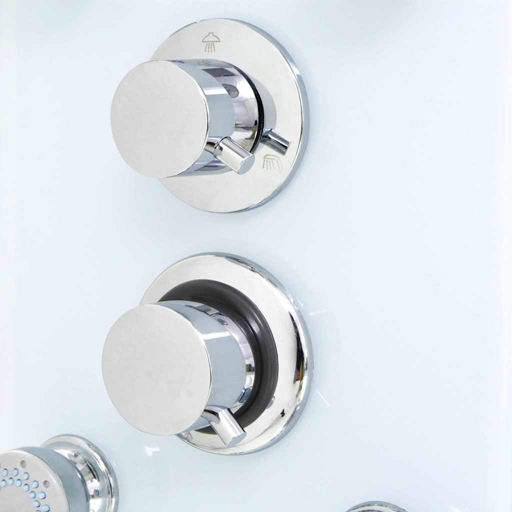 142992 vidaXL Shower Panel Unit Glass 25x44,6x130 cm White 5