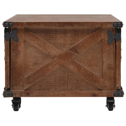 246119 vidaXL Coffee Table Solid Fir Wood 91x51x38 cm Brown 3