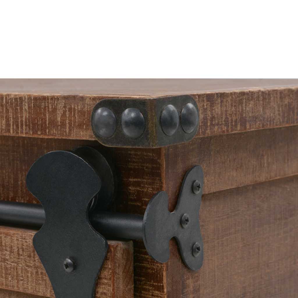 246120 vidaXL Storage Cabinet Solid Fir Wood 64x33,5x75 cm Brown 5