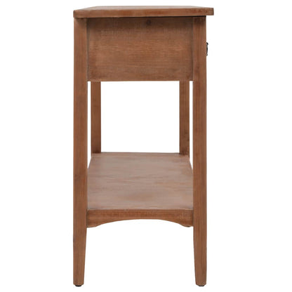 246122 vidaXL Console Table Solid Fir Wood 126x40x77,5 cm Brown 3