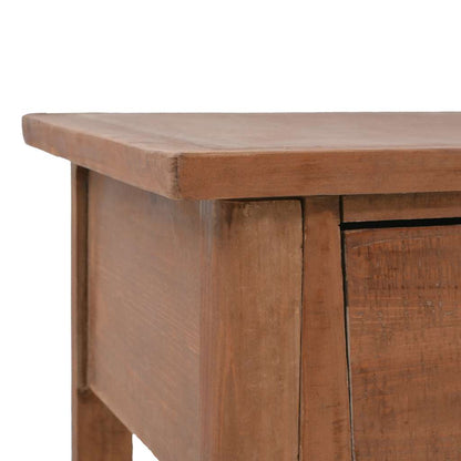 246122 vidaXL Console Table Solid Fir Wood 126x40x77,5 cm Brown 6