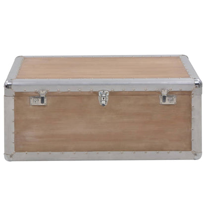 246124 vidaXL Storage Box Solid Fir Wood 91x52x40 cm Brown 2