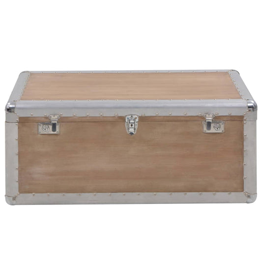 246124 vidaXL Storage Box Solid Fir Wood 91x52x40 cm Brown 2
