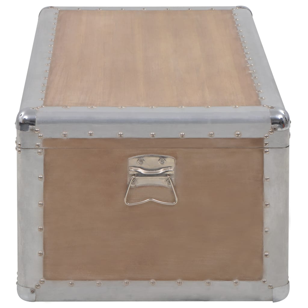 246124 vidaXL Storage Box Solid Fir Wood 91x52x40 cm Brown 4