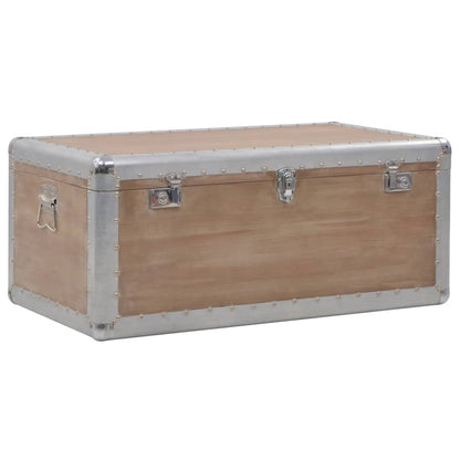 246124 vidaXL Storage Box Solid Fir Wood 91x52x40 cm Brown 5