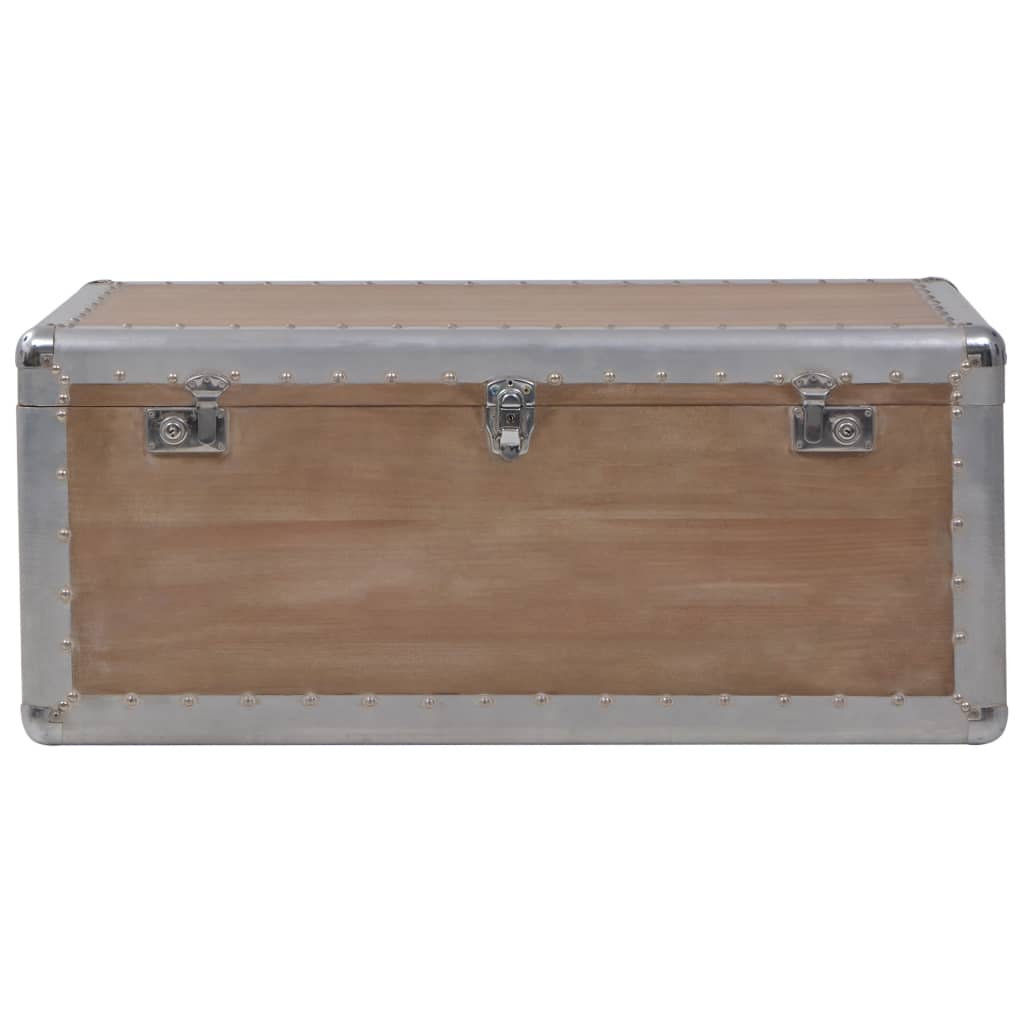 246124 vidaXL Storage Box Solid Fir Wood 91x52x40 cm Brown 6
