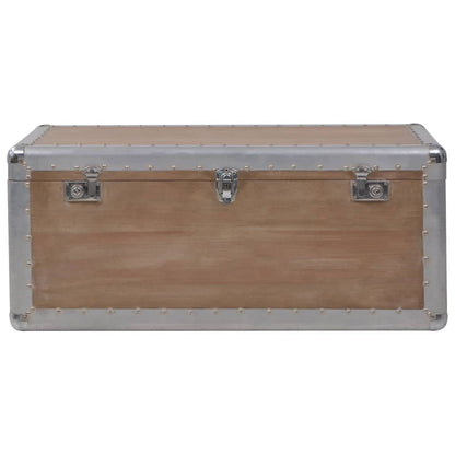 246124 vidaXL Storage Box Solid Fir Wood 91x52x40 cm Brown 6