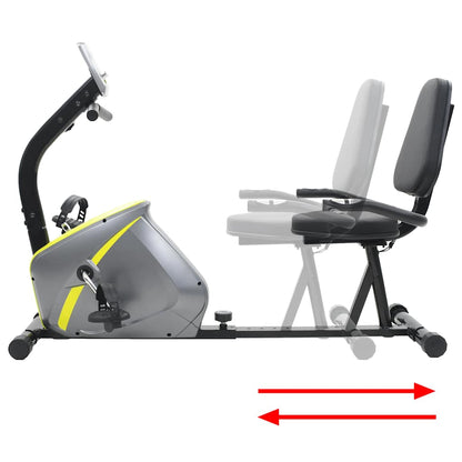 91443 vidaXL Magnetic Recumbent Exercise Bike with Pulse Measurement 6