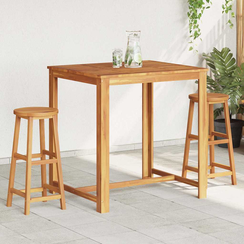 vidaXL Bar Stools Solid Acacia Wood