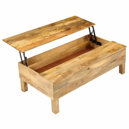 246320 vidaXL Coffee Table Solid Mango Wood 110x55x35 cm 2