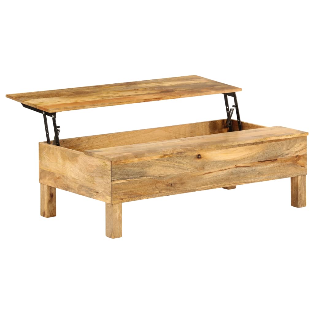 246320 vidaXL Coffee Table Solid Mango Wood 110x55x35 cm 4