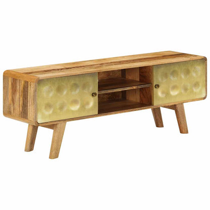 vidaXL TV Cabinet Solid Mango Wood 120x30x45 cm 2