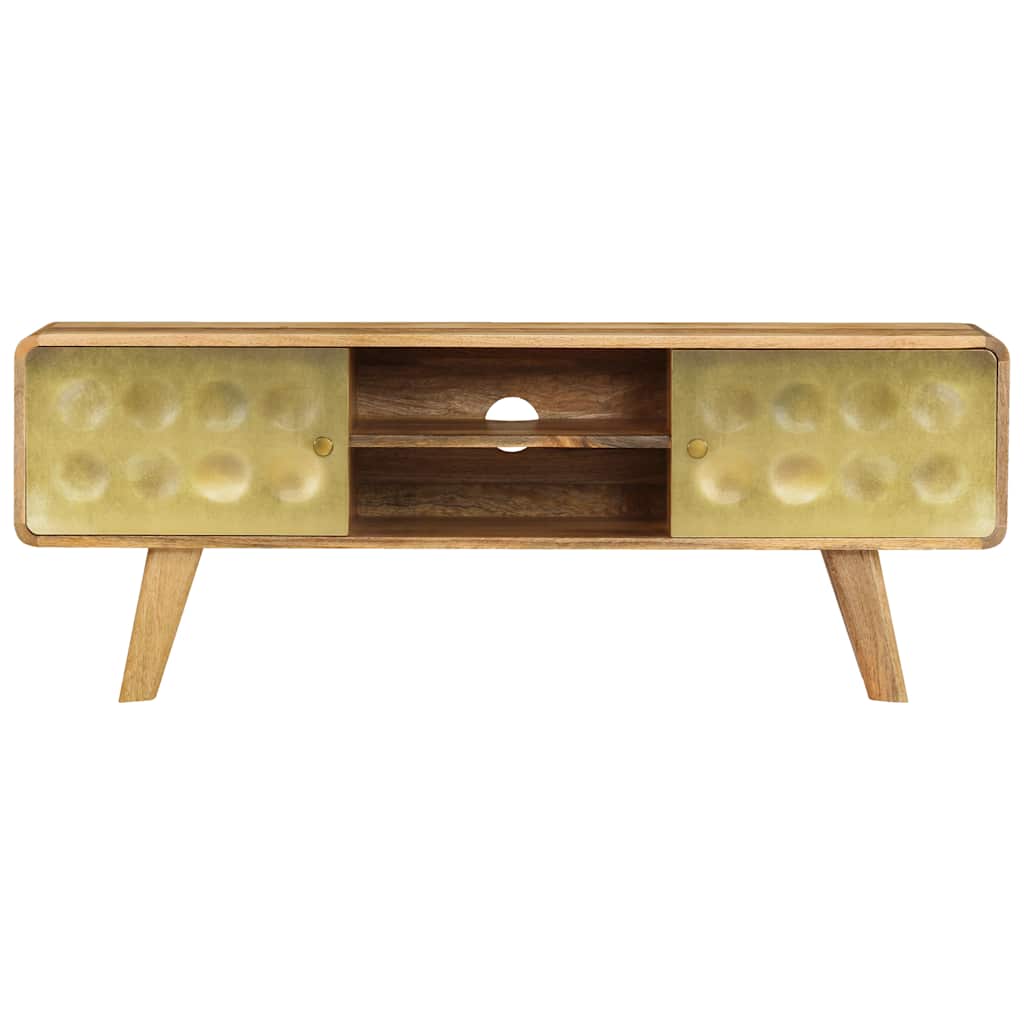 vidaXL TV Cabinet Solid Mango Wood 120x30x45 cm 3
