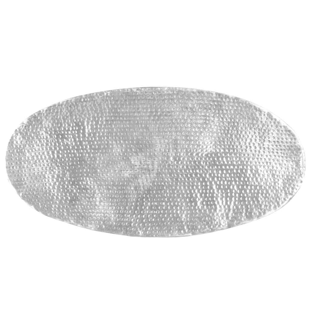 vidaXL Coffee Table | Hammered Silver | Polished Aluminium | 100 x 50 x 28 cm 5