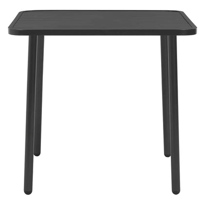 vidaXL 3 Piece Bistro Set Steel Dark Grey 3