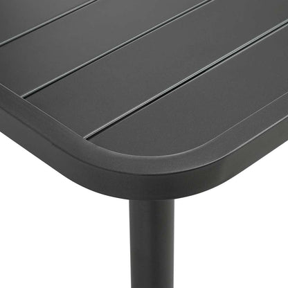 vidaXL 3 Piece Bistro Set Steel Dark Grey 4