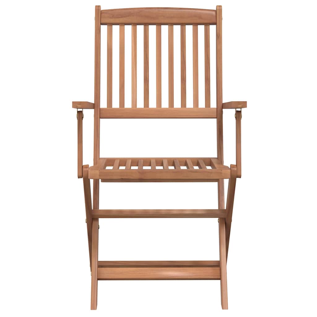 vidaXL 5 Piece Folding Outdoor Dining Set Solid Acacia Wood 5
