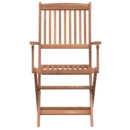 vidaXL 5 Piece Folding Outdoor Dining Set Solid Acacia Wood 5