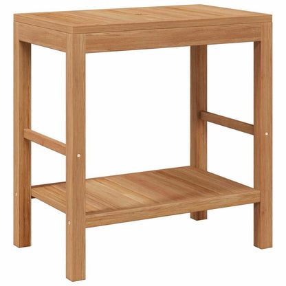 246496 vidaXL Bathroom Vanity Cabinet Solid Teak with Riverstone Sink 5