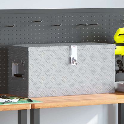 vidaXL Storage Box Aluminium Silver