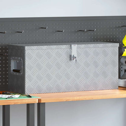 vidaXL Storage Box Aluminium Silver