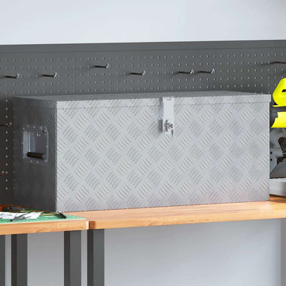 vidaXL Storage Box Aluminium Silver