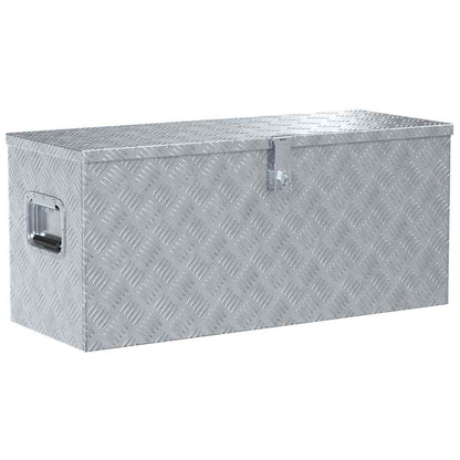 vidaXL Aluminium Box 90.5x35x40 cm Silver 2