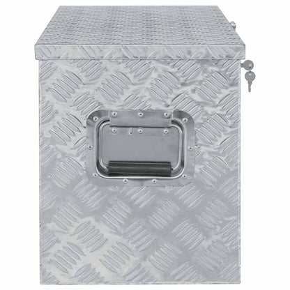 vidaXL Aluminium Box 90.5x35x40 cm Silver 4