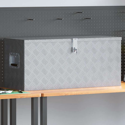 vidaXL Aluminium Box 90.5x35x40 cm Silver 1