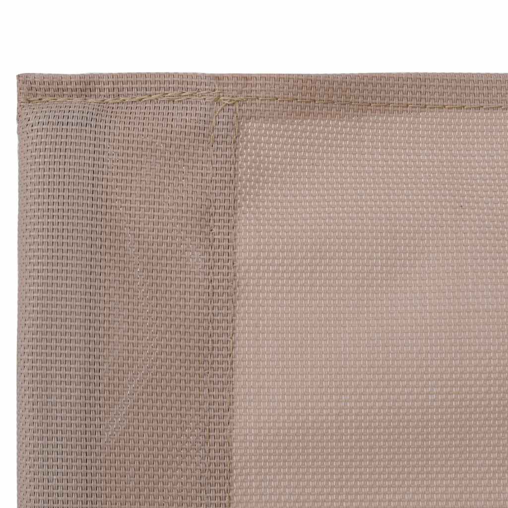 vidaXL 4 Piece Garden Lounge Set Fabric & Steel Taupe 5