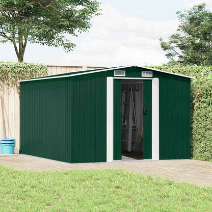 Garden Shed Metal Green 178 cm 298 cm