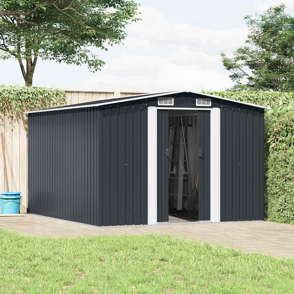 Garden Shed Metal Anthracite 178 cm 298 cm