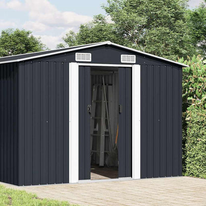 Garden Shed Metal Anthracite 181 cm 392 cm