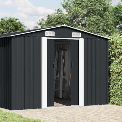 Garden Shed Metal Anthracite 181 cm 489 cm