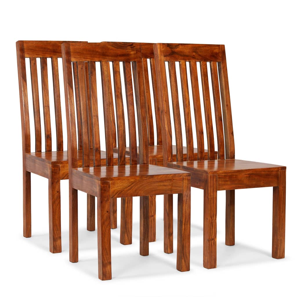 vidaXL Dining Chairs 4 pcs Solid Wood Modern 1
