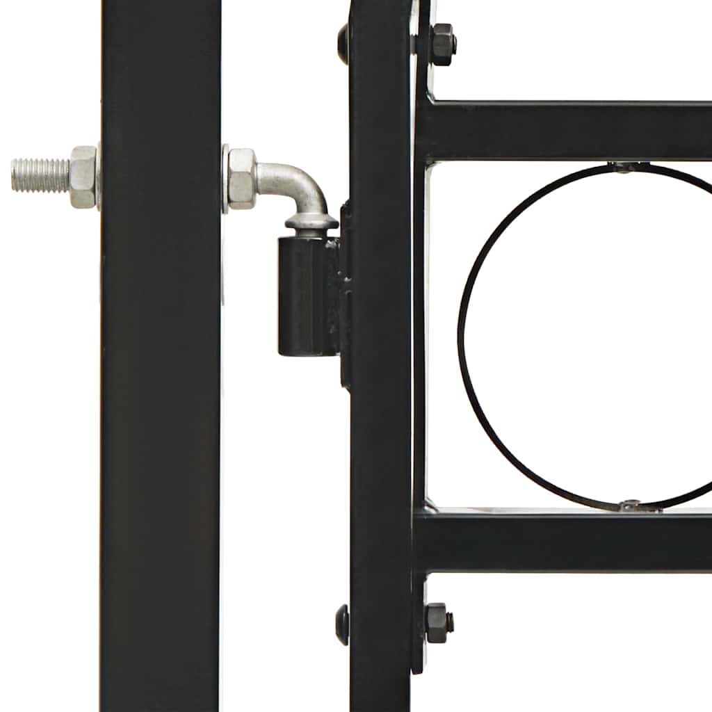 vidaXL Fence Gate "ASSEN" Double Door with Arched Top Steel 300x125 cm 3